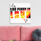 De vloer is Lava Canvas Afdruk (Insitu (Woonkamer))