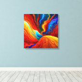 De vloer is Lava Canvas Afdruk (Insitu (Houten vloer))