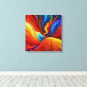 De vloer is Lava Canvas Afdruk (Insitu (Houten vloer))