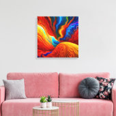 De vloer is Lava Canvas Afdruk (Insitu (Woonkamer))