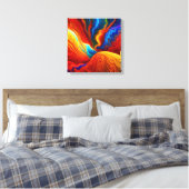 De vloer is Lava Canvas Afdruk (Insitu (Slaapkamer))