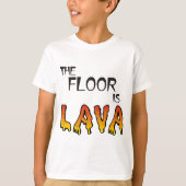 De vloer is Lava, Fun Kinder Game. Funny t-shirt (Voorkant)