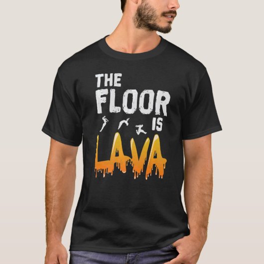 De vloer is Lava Parkour T-shirt (Voorkant)