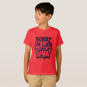De vloer is lava spelplezier t-shirt