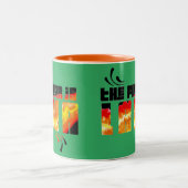 De vloer is Lava Tweekleurige Koffiemok (Center)