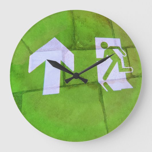 De vloer leidt de weg. grote klok (Voorkant)