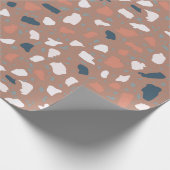 De vloerbedekking van de Terrazzo naadloos. steen Cadeaupapier (Hoek)