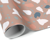 De vloerbedekking van de Terrazzo naadloos. steen Cadeaupapier (Rol Hoek)