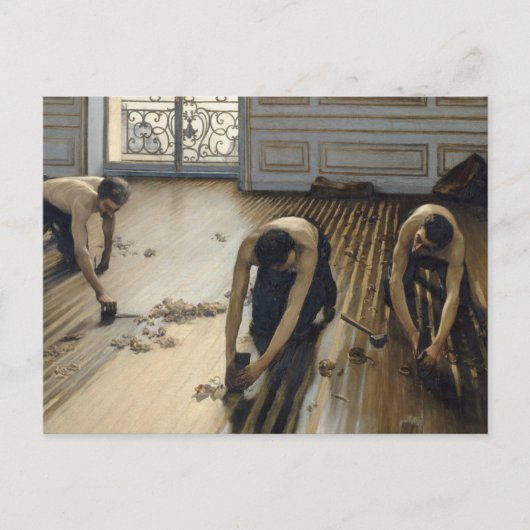 De vloerkrapers briefkaart (Voorkant)
