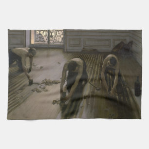 De vloerschrapers door Gustave Caillebotte Theedoek