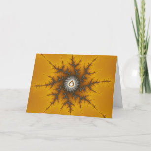 De Vlok van het ijs - Fractal Kerstkaart Feestdagen Kaart