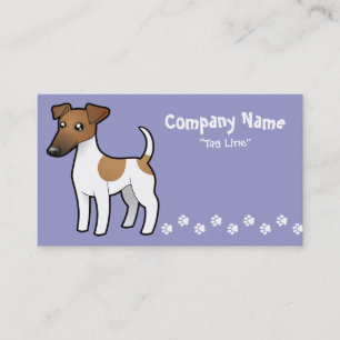De Vlotte Fox-terrier van de cartoon Visitekaartje
