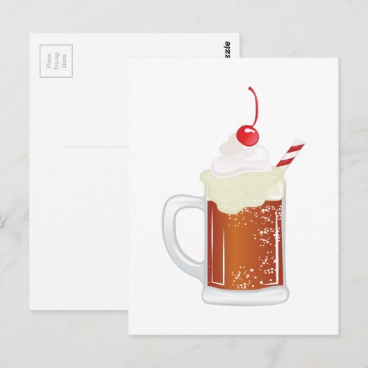 De Vlotter van het Bier van de wortel Briefkaart (Voorkant / Achterkant)