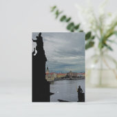 De Vltava, Praag, van de Charles Bridge Briefkaart (Staand voorkant)