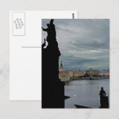 De Vltava, Praag, van de Charles Bridge Briefkaart (Voorkant / Achterkant)