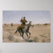 De vlucht - Frederic Remington 1895 Poster (Voorkant)