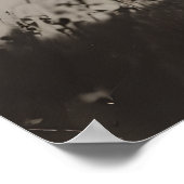 De vlucht – Heksensilhouet aan de andere kant van  Poster (Hoek)