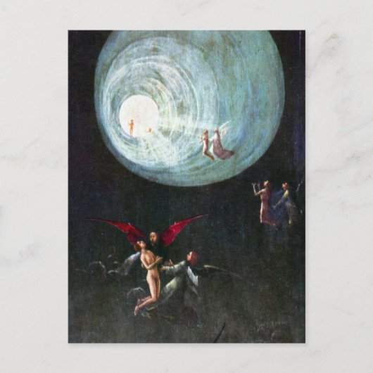 De vlucht naar de hemel briefkaart (Voorkant)