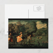 De vlucht naar Egypte, 1500 Briefkaart (Voorkant / Achterkant)