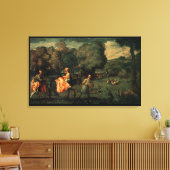 De vlucht naar Egypte, 1500 Canvas Afdruk (Insitu (Woonkamer))