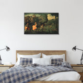 De vlucht naar Egypte, 1500 Canvas Afdruk (Insitu (Slaapkamer))