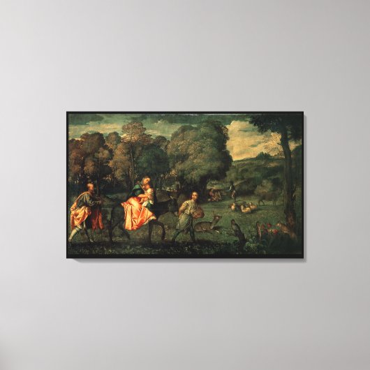 De vlucht naar Egypte, 1500 Canvas Afdruk (Voorkant)