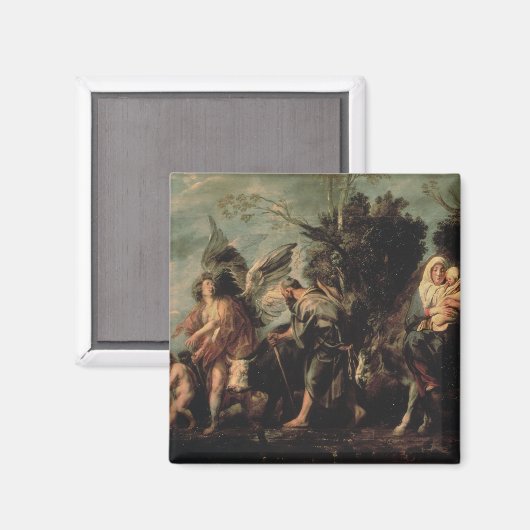 De vlucht naar Egypte, 17e eeuw Magneet (Voorkant / Achterkant)