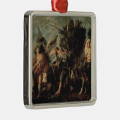 De vlucht naar Egypte, 17e eeuw Metalen Ornament (Rechts)