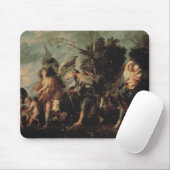 De vlucht naar Egypte, 17e eeuw Muismat (Met muis)