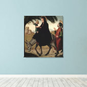 De vlucht naar Egypte 2 Canvas Afdruk (Insitu (Houten vloer))