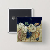 De vlucht naar Egypte 2 Vierkante Button 5,1 Cm (Voorkant /achterkant)
