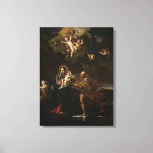 De vlucht naar Egypte Canvas Afdruk (Voorkant)