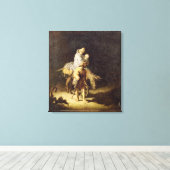 De vlucht naar Egypte Canvas Afdruk (Insitu (Houten vloer))