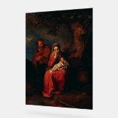 De vlucht naar Egypte door Abraham Bloemaert  Acryl Bord (Hoek)