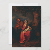 De vlucht naar Egypte door Abraham Bloemaert Kaart (Voorkant)