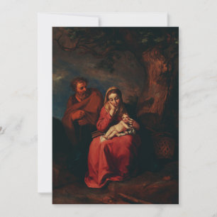 De vlucht naar Egypte door Abraham Bloemaert Kaart