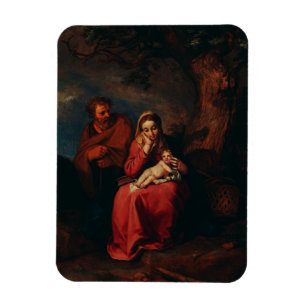 De vlucht naar Egypte door Abraham Bloemaert  Magneet