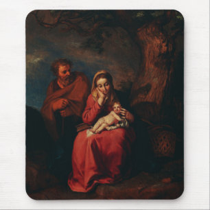 De vlucht naar Egypte door Abraham Bloemaert Muismat