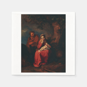 De vlucht naar Egypte door Abraham Bloemaert  Servet