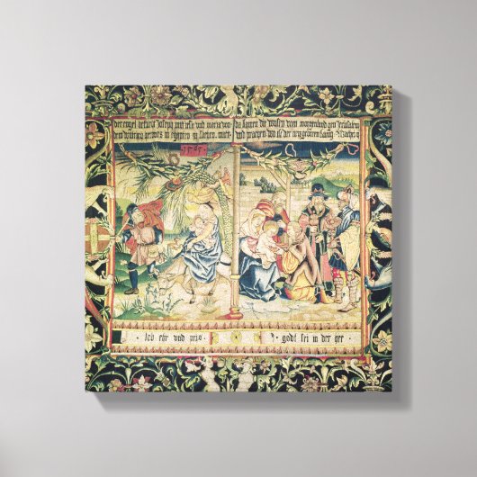 De vlucht naar Egypte en de verergering van Canvas Afdruk (Voorkant)