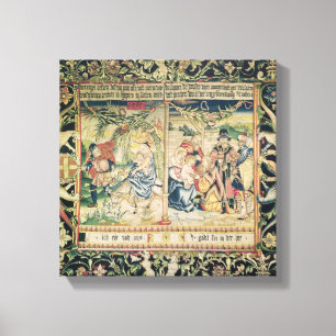 De vlucht naar Egypte en de verergering van Canvas Afdruk