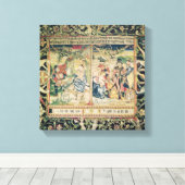 De vlucht naar Egypte en de verergering van Canvas Afdruk (Insitu (Houten vloer))