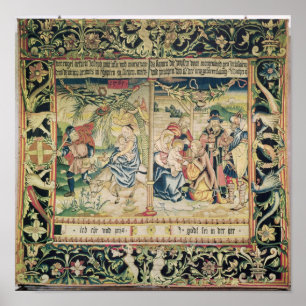 De vlucht naar Egypte en de verergering van Poster