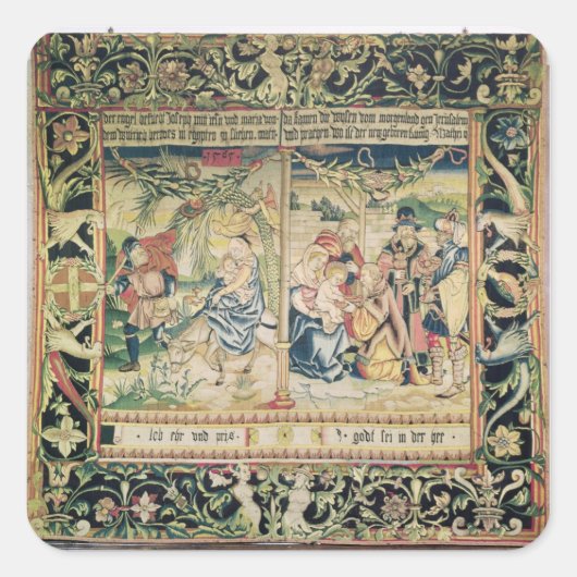 De vlucht naar Egypte en de verergering van Vierkante Sticker (Voorkant)