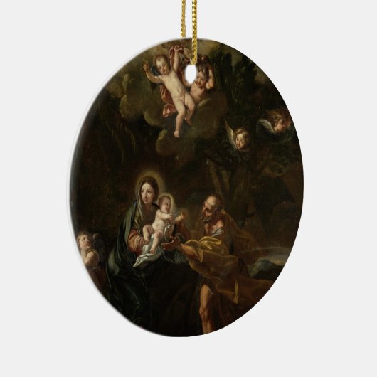 De vlucht naar Egypte Keramisch Ornament (Rechts)