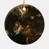 De vlucht naar Egypte Keramisch Ornament (Achterkant)