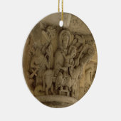 De vlucht naar Egypte, kolomverlichting voor de ho Keramisch Ornament (Rechts)