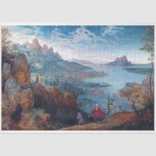 De vlucht naar Egypte, Pieter Bruegel Tissuepapier (Voorkant)
