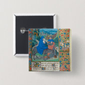 De vlucht naar Egypte Vierkante Button 5,1 Cm (Voorkant /achterkant)