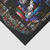 De vlucht naar het Egyptische Glas in lood Kerstmi Tissuepapier (Detail)